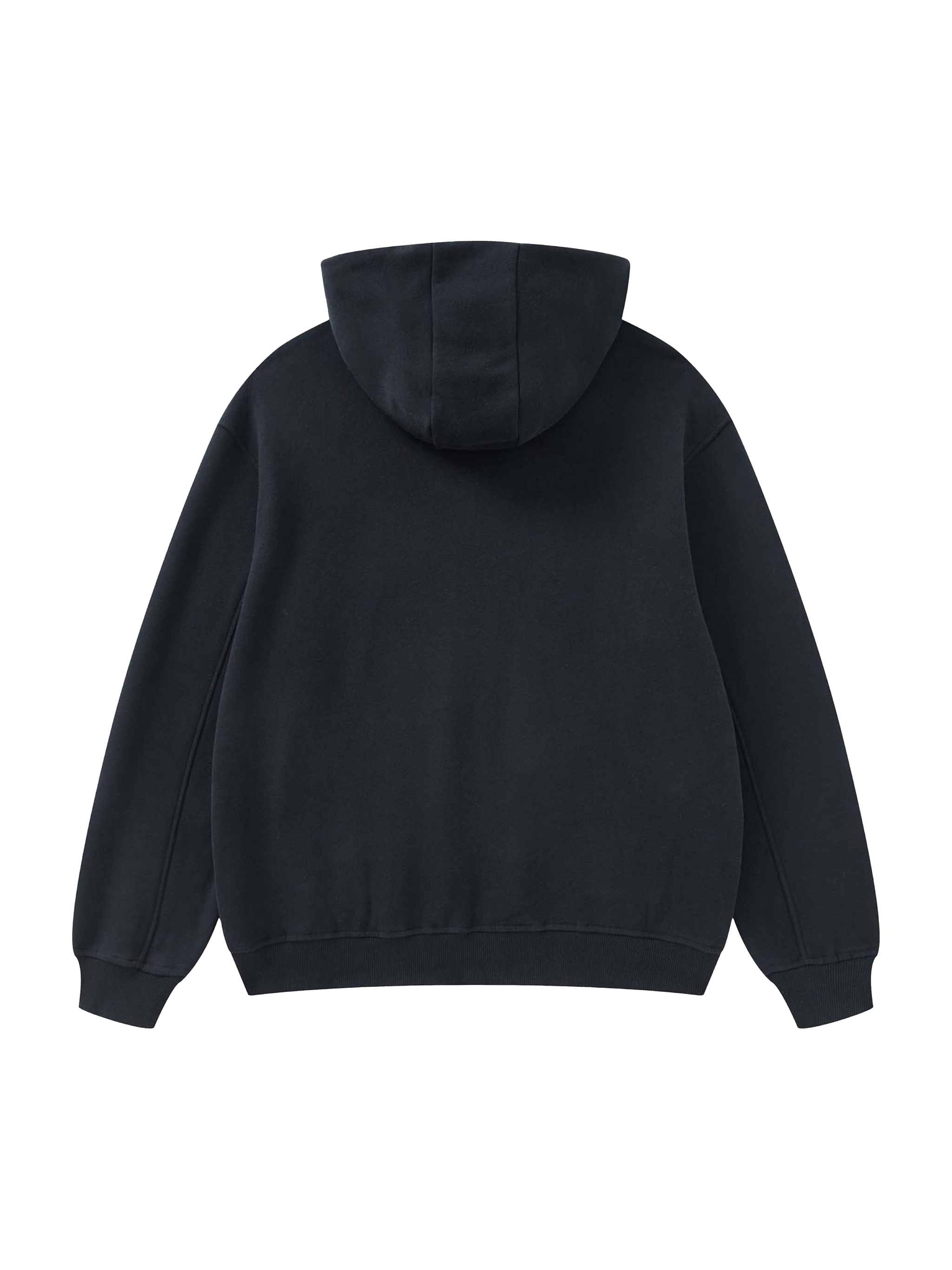 Cowl Neck Streetwear Solid Color Fleece Hoodie - 385 GSM